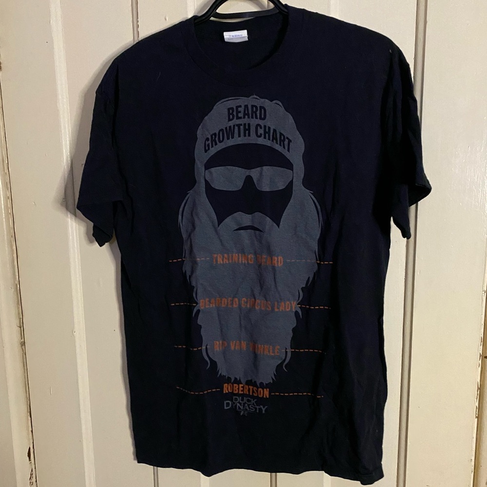 Duck Dynasty Beard Chart tshirt